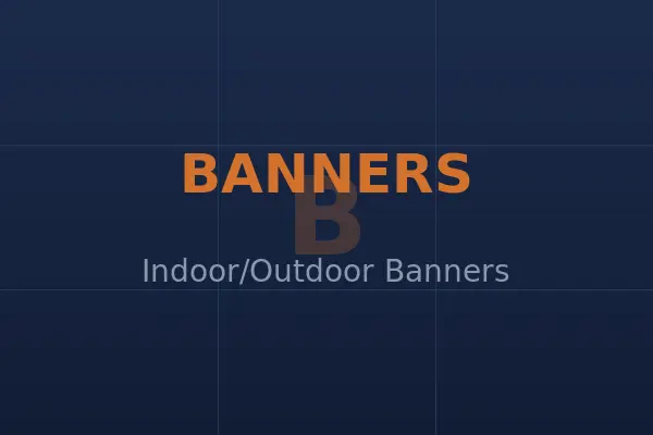 Large format printed banner