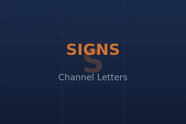 Exterior business sign with LED lighting